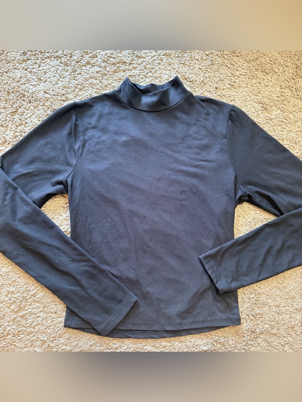 Women’s Low Turtleneck Sweater / Long Sleeve Black, Size XS, New Condition